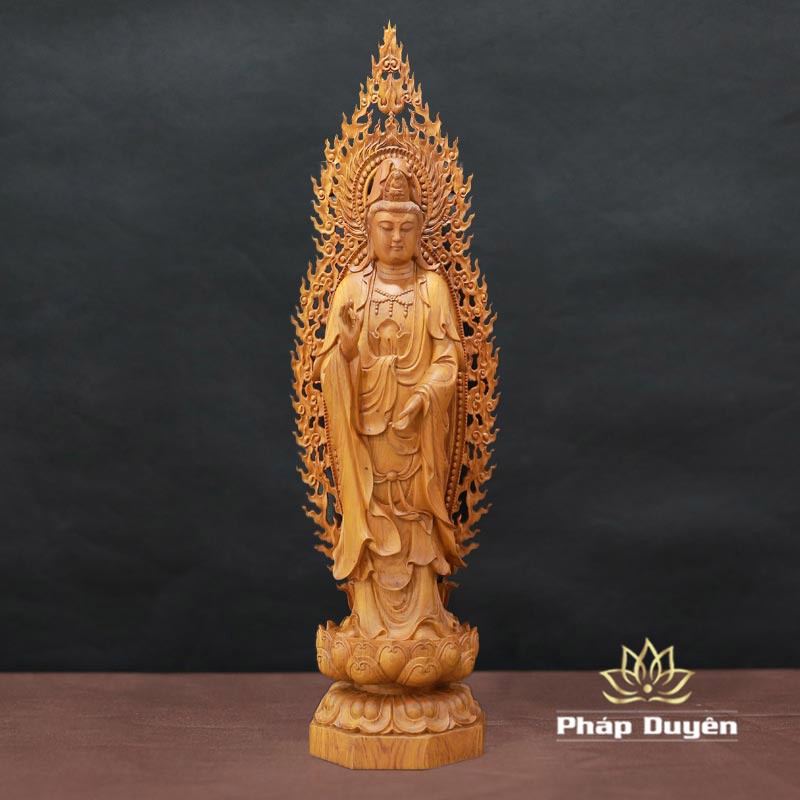 Tượng Phật Bà Quan Âm Bồ Tát Bằng Gỗ Hương Việt Nam (Nhiều Mẫu)