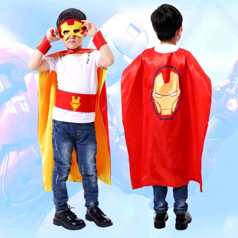 Áo choàng hóa trang họa tiết siêu anh hùng đáng yêu cho bé