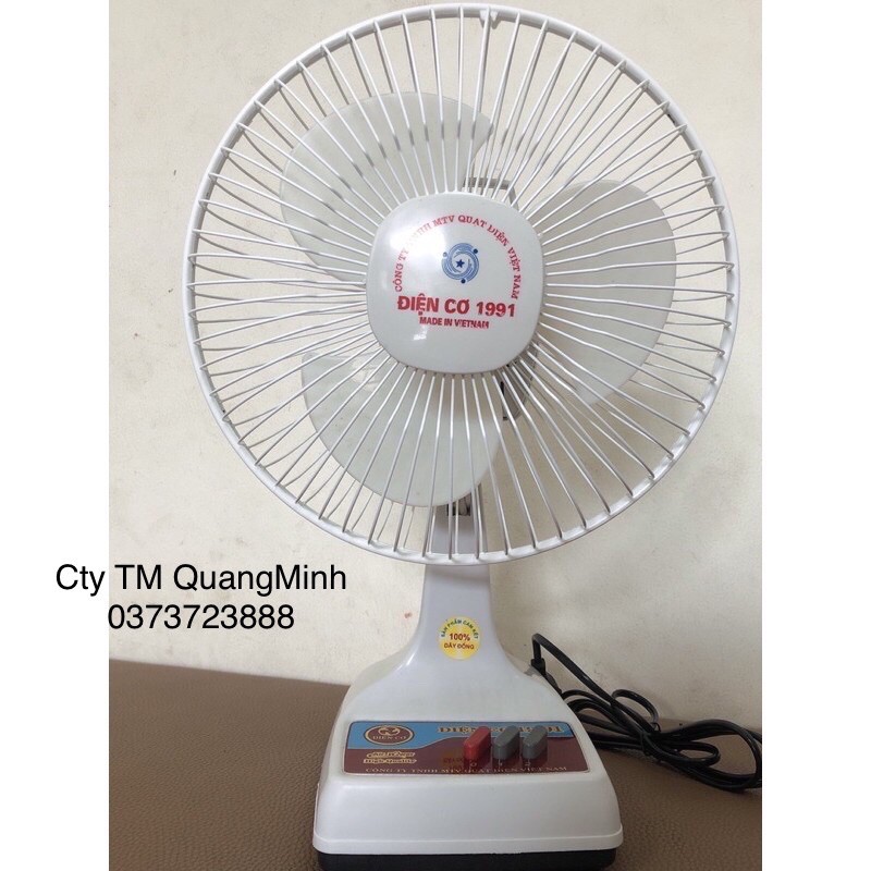 Quạt Bàn Điện Cơ Cánh 230mm [Dây Đồng]. Model: QB-230mm