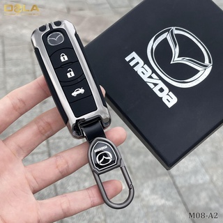Vỏ ốp chìa khoá xe hơi - ô tô mazda cx5 , mazda6 ,2, fomr 3 nút cao su m08-a2 dolashop