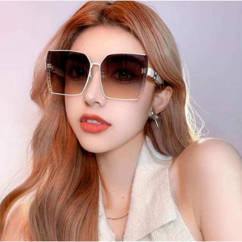 (KIQI-FASHION) COD Kính Mát Gọng Vuông Chống Tia Uv400 Thời Trang Hàn Quốc Chất Lượng Cao