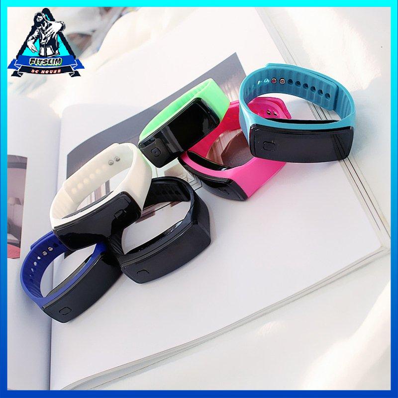 [Fitslim] Creative LED Silicone Wristband Bracelet Fashion Fitness Sports Band Watch