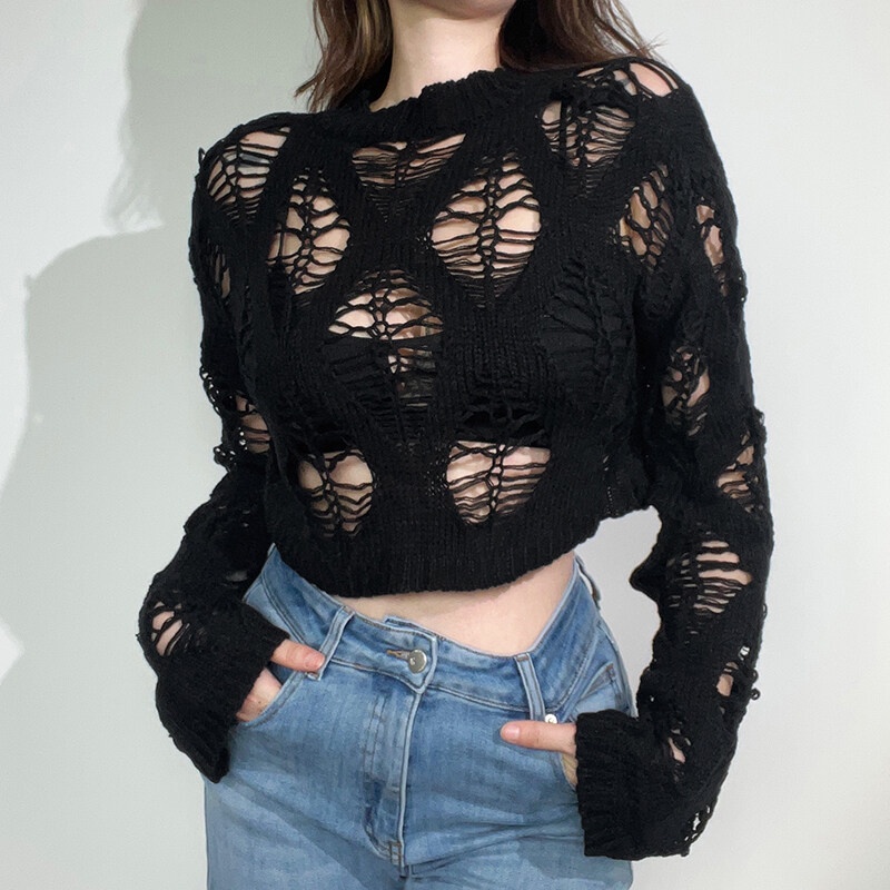 Kliou Áo Lửng Tay Dài Thời Trang Quyến Rũ Cho Nữ