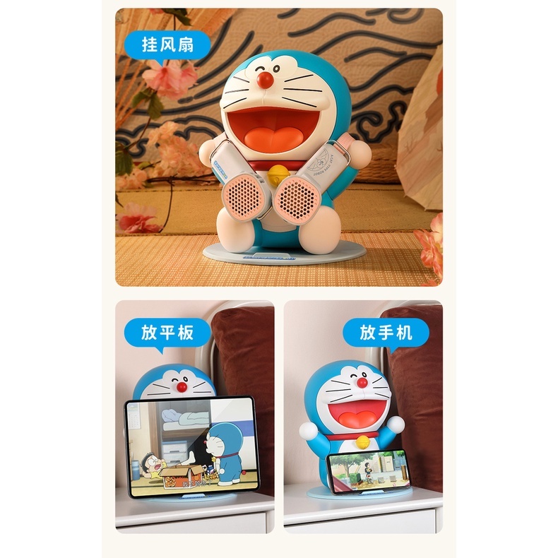 [ CHÍNH HÃNG - CÓ SẴN ] Mô hình kèm giá đỡ điện thoại, ipad size lớn Doraemon