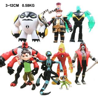 Bộ 9 Mô Hình Đồ Chơi ben 10 topper xlr8 heatblast