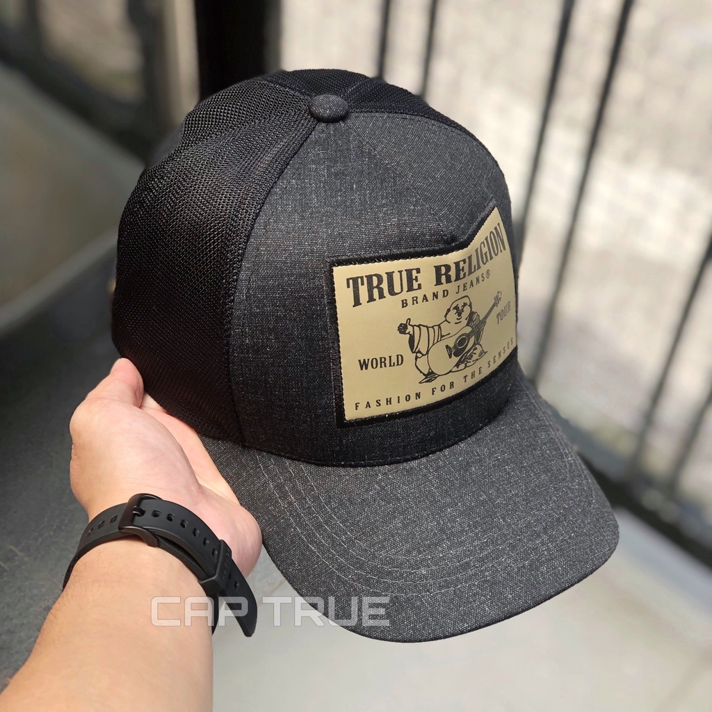 Mũ Thời Trang Nam Nữ - Nón Kết Ông Địa TRUE RELIGION Vuông Lưới Mới Cao Cấp