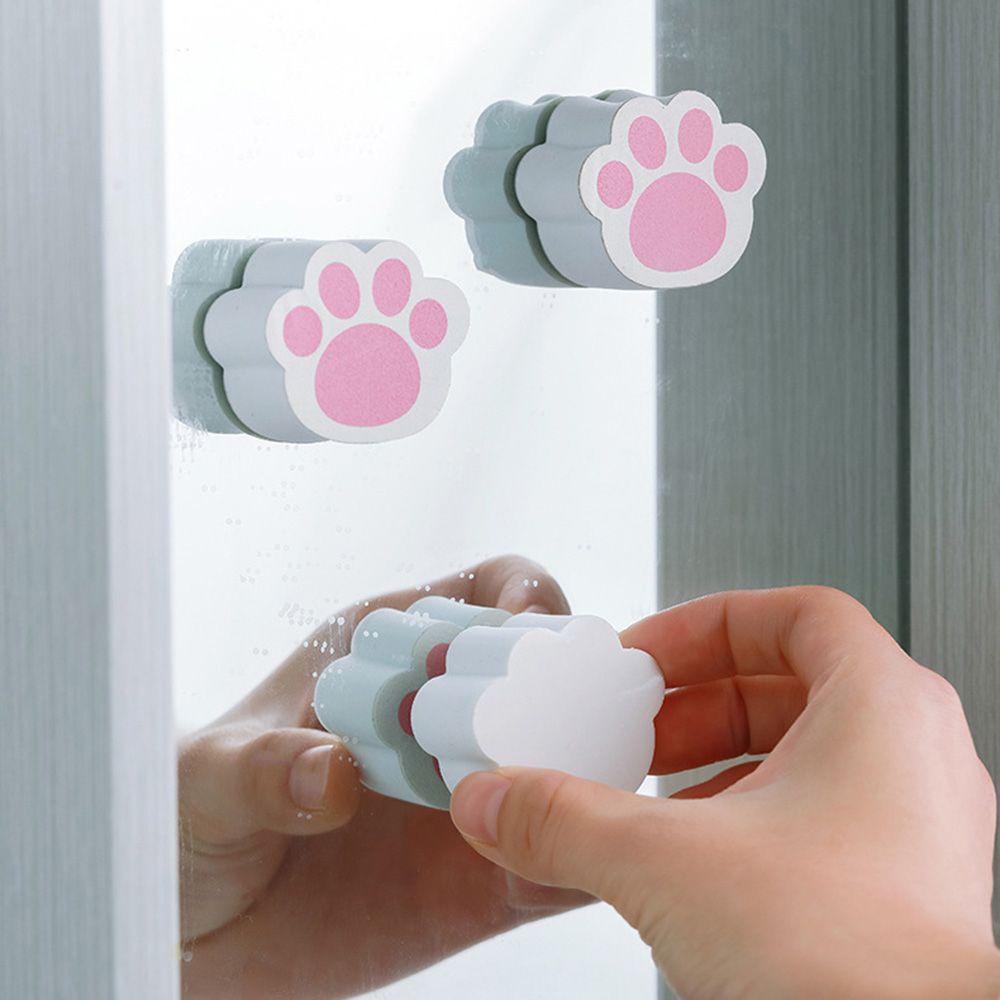 YIYU 1 Bàn Chải Vệ Sinh Vòi Nước Phòng Tắm Hình Chân Mèo Sáng Tạo