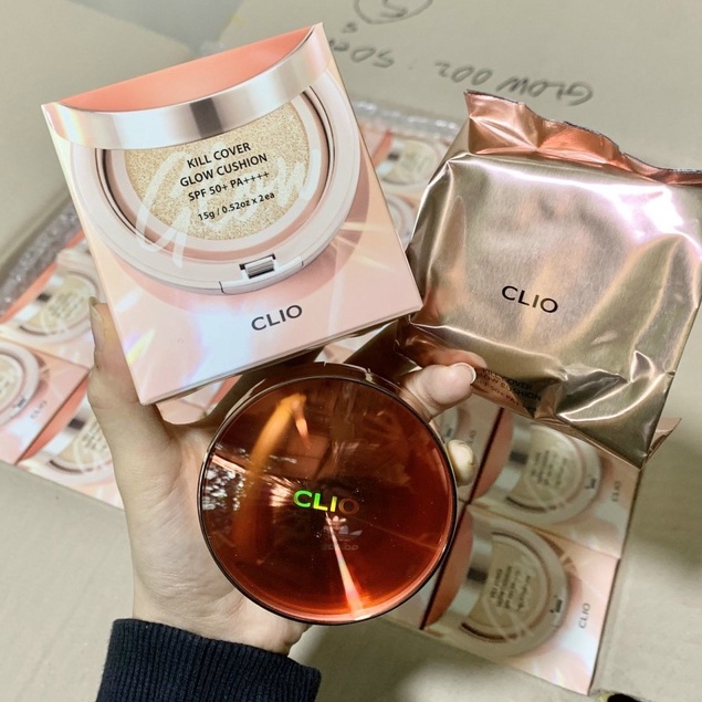 PHẤN NƯỚC CLIO KILL COVER GLOW CUSHION SPF50+ PA+++( tặng lõi)