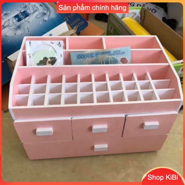 Kệ 4 ngăn đựng đồ, full ô son, Kệ đựng mỹ phẩm, khay son