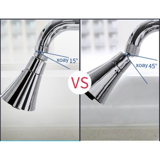 Đầu vòi nước tăng áp 360 độ