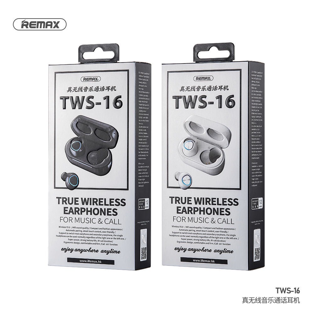 Tai nghe bluetooth không dây Remax TWS-16 chính hãng