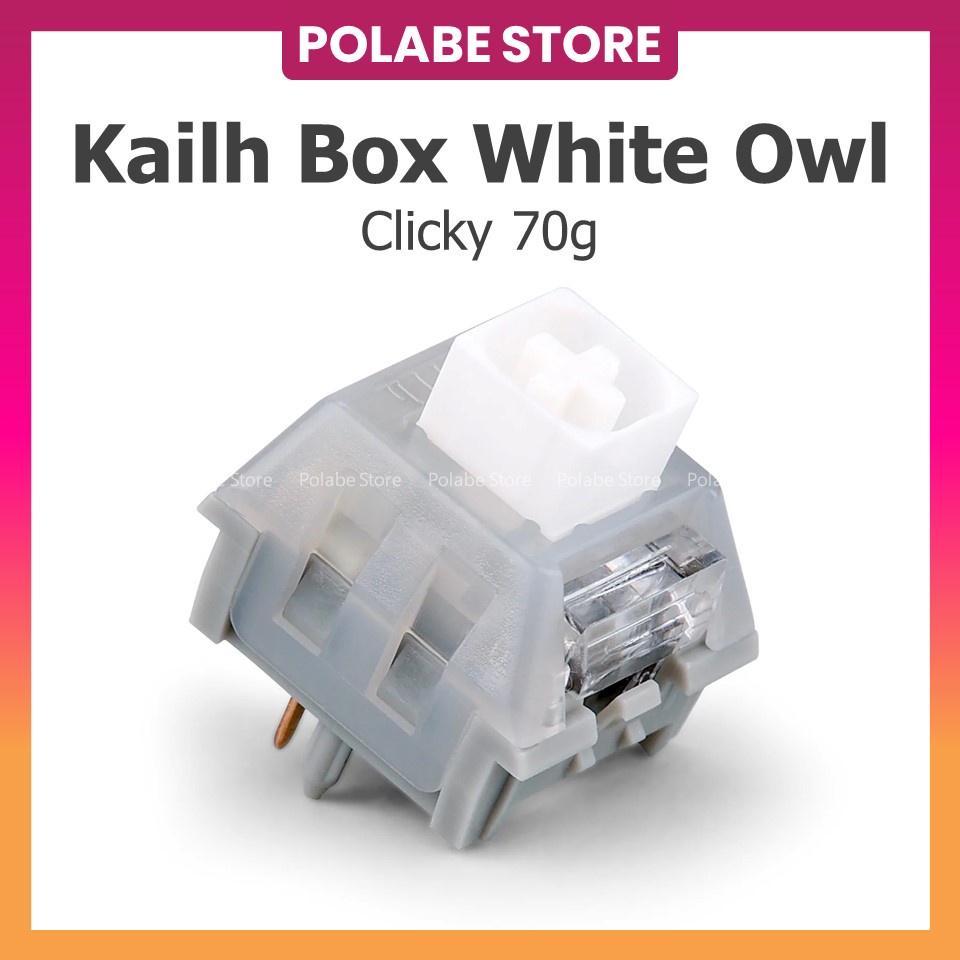 Kailh Arctic Fox BOX WHITE OWL clicky switch Autumn Bàn Phím Cơ Kailh Box Emerald Summer Jellyfish Switch - Polabe Store