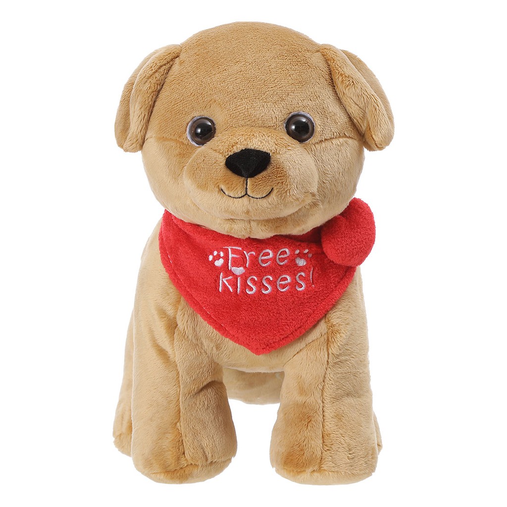 MINISO Đồ chơi sang trọng cho chó Labrador, Quà tặng búp bê nhồi bông dễ thương cho trẻ em gái Con chó đứng 13 inch