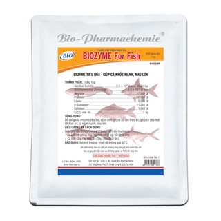 Biozyme for fish gói 1kg và bio-yuccazyme gói 1kg cho thủy sản bổ sung men tiêu hoá