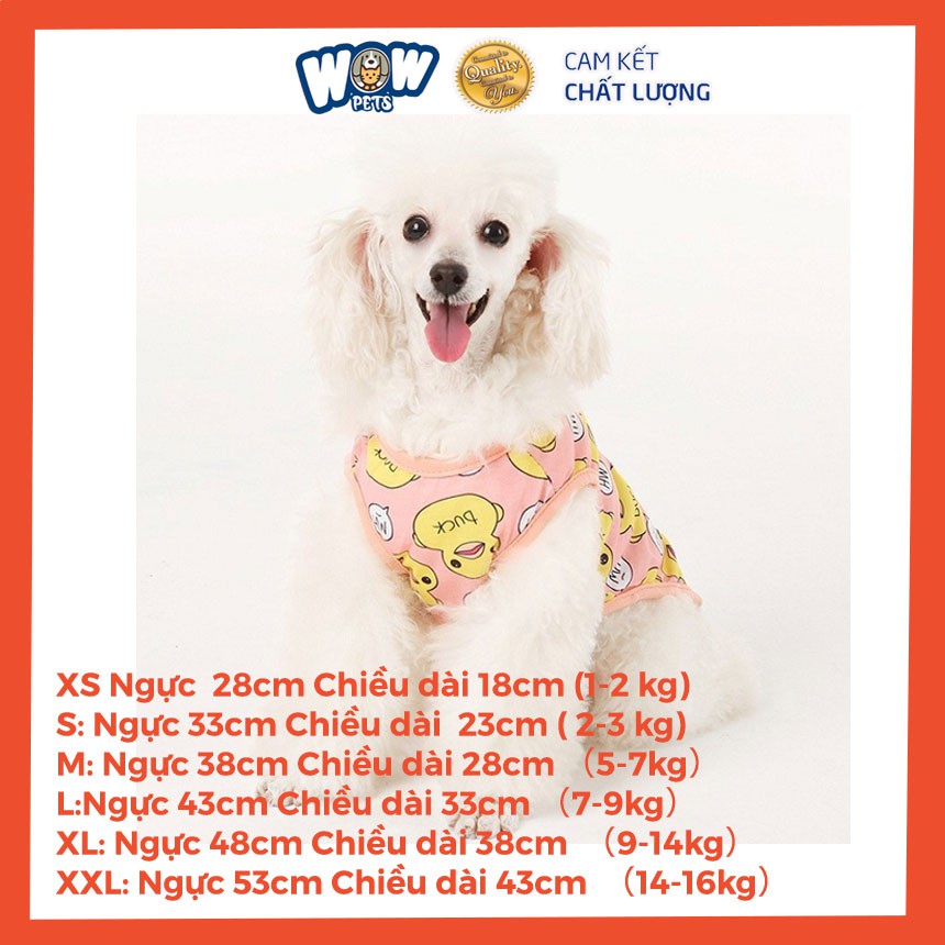 [F007] Áo cho chó họa tiết dễ thương, thời trang poodle wowpets chó mèo giá rẻ