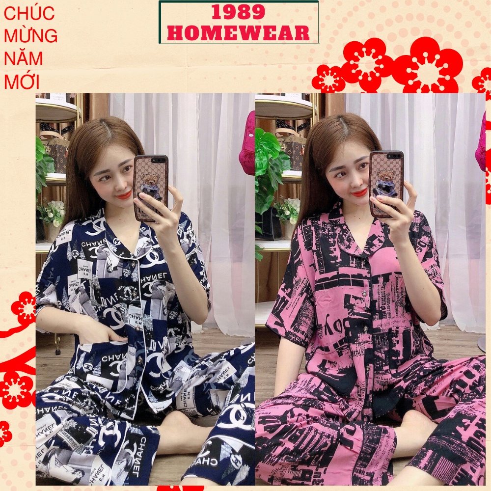 Đồ bộ pijama lụa Mango cánh dơi size to. Đồ mặc nhà cao cấp. Đồ bộ mặc nhà trung niên.