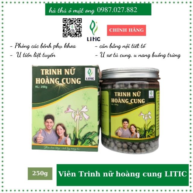 trinh nữ hoang cung trị u nang u xơ💖FREESHIP💖trinh nữ hoang cung cao xạ đen sản xuất tại việt nam LT669999