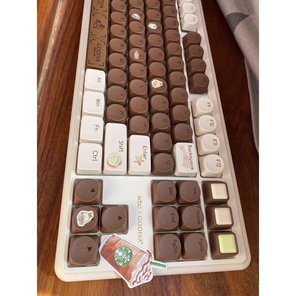Bàn phím cơ không dây IKBC x Godiva phiên bản socola ngọt ngào của Đức chính hãng