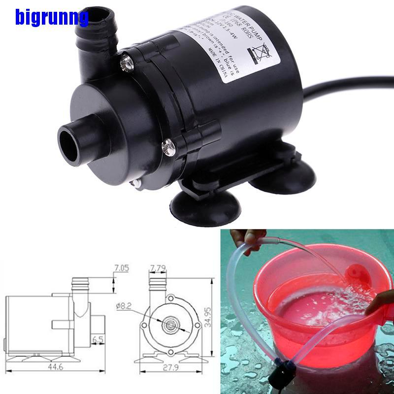 Máy Bơm Nước Mini Dc 12v 280l / H Cho Hồ Cá