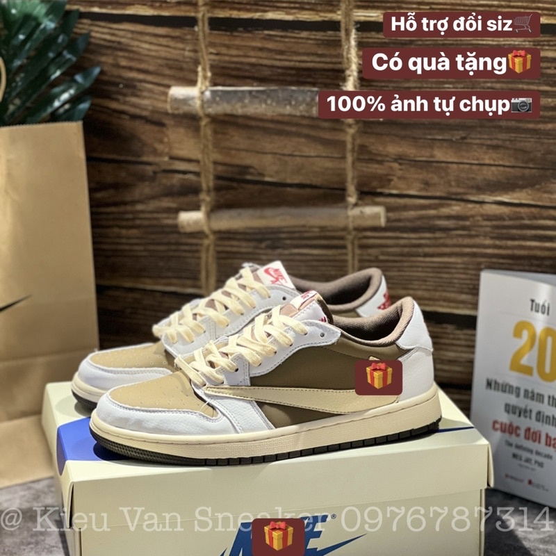 Giày Jd1 Retro_Low OG_PS Traviscot Reverse Mocha/Jd1 Thấp Cổ Traviscot Nâu