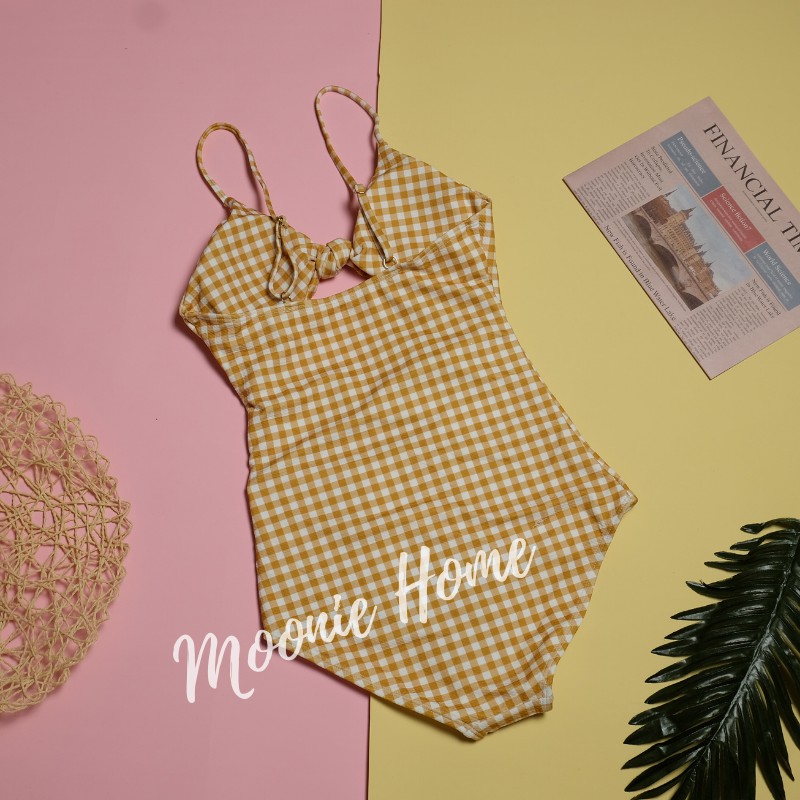 [2 Màu] Bikini 1 Mảnh, Đồ Bơi Đi Biển Sọc Kẻ Nhẹ Nhàng, Tinh Tế Mã BN - 214 | BigBuy360 - bigbuy360.vn