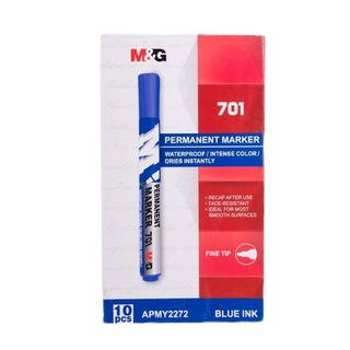 Một hộp bút dạ bảng M&G 701 viết bảng xóa được dùng trong nhà trường,dân văn phòng.