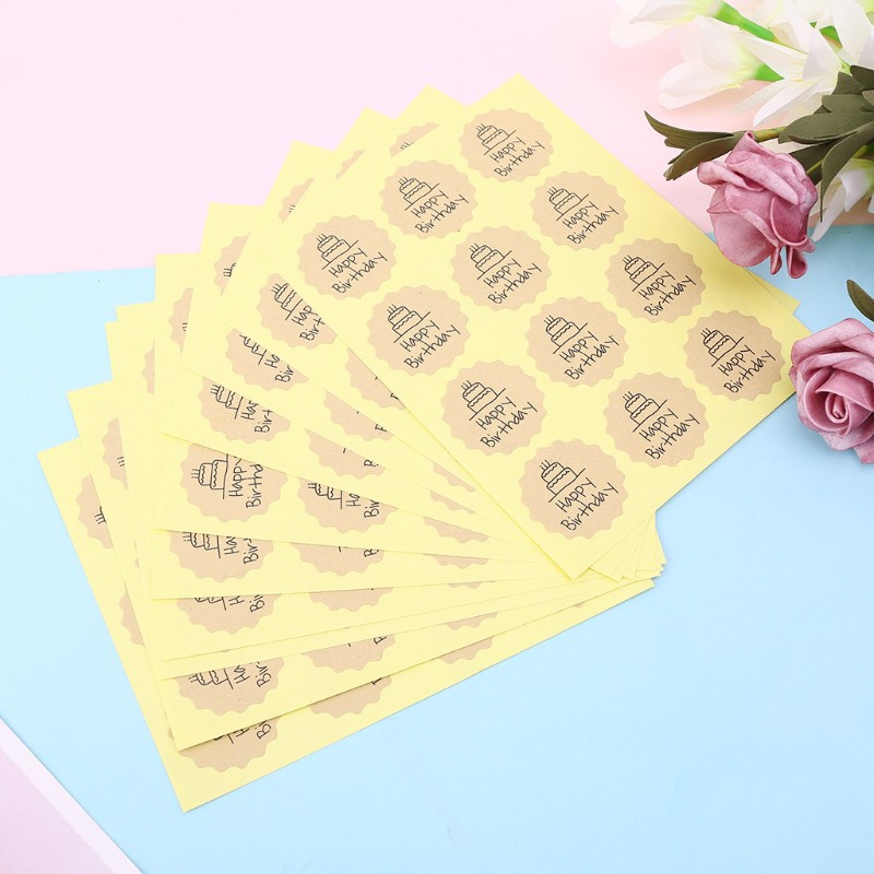 HANDMADE Bộ 120 Miếng Dán Hình Chữ Happy Birthday