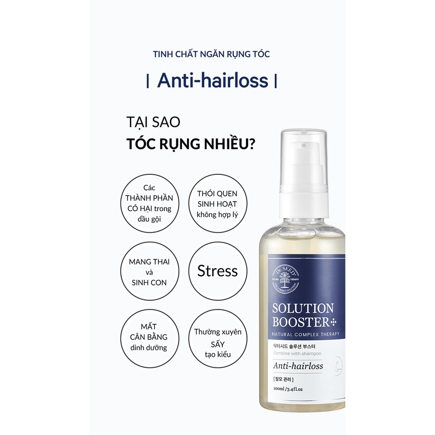 Tinh Chất Ngăn Rụng Tóc DR. SEED Solution Booster Anti-Hairloss 100ml