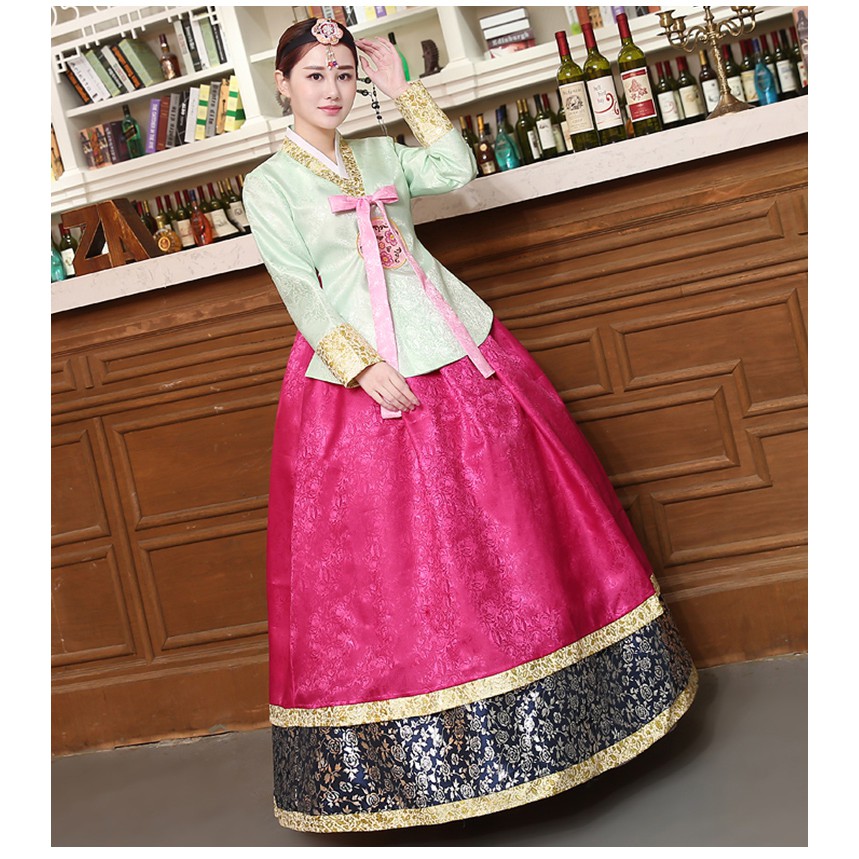 Ảnh thật-S8. Hanbok Hàn quốc kiêu sa cho nữ. Hàng đặt trước 10 ngày. S8