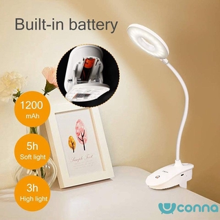 （p) flexible usb clip-on table desk bed piano led reading light desk lamp dimmable （p)