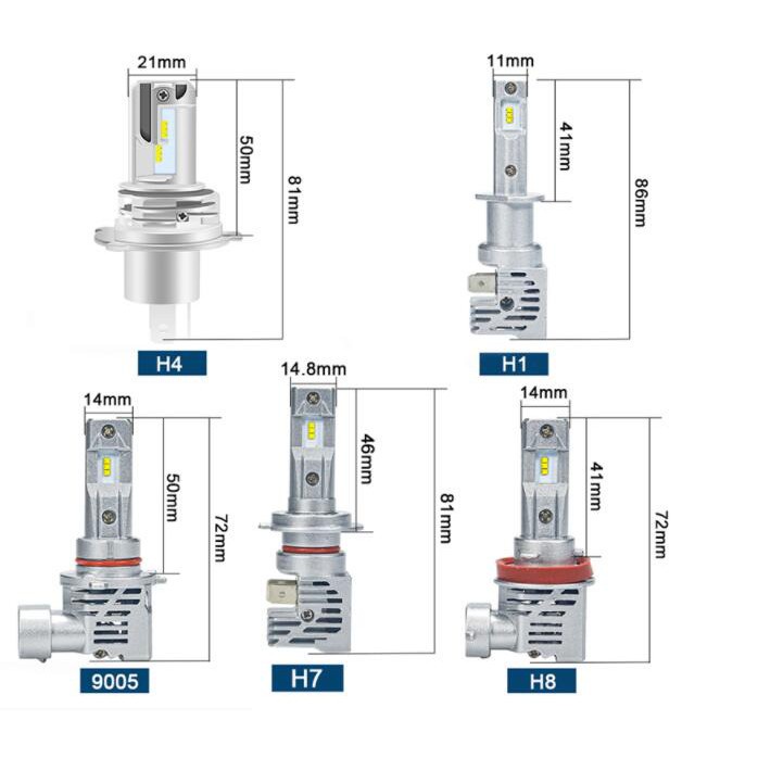1 Đèn Pha led H8 CSP H11 M3 12000LM H4 led H1 9005 HB3 9006 HB4 Cho Xe Hơi