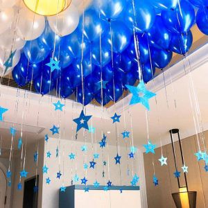 Dây trái tim, ngôi sao trang trí đuôi bong bóng