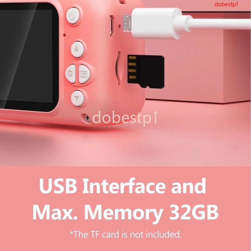 Camera đồ chơi ống kính kép có chụp selfie làm quà sinh nhật cho trẻ em