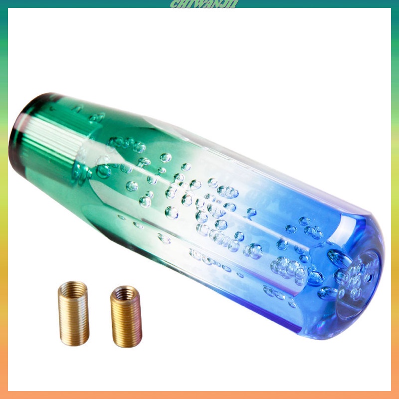 Tay nắm cần gạt số xe hơi trong suốt màu tím xanh lam