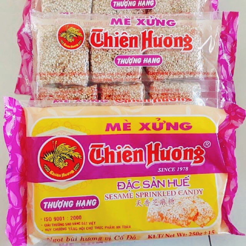 Combo 10 gói Mè Xửng dẻo THIÊN HƯƠNG 250g - Đặc sản Huế