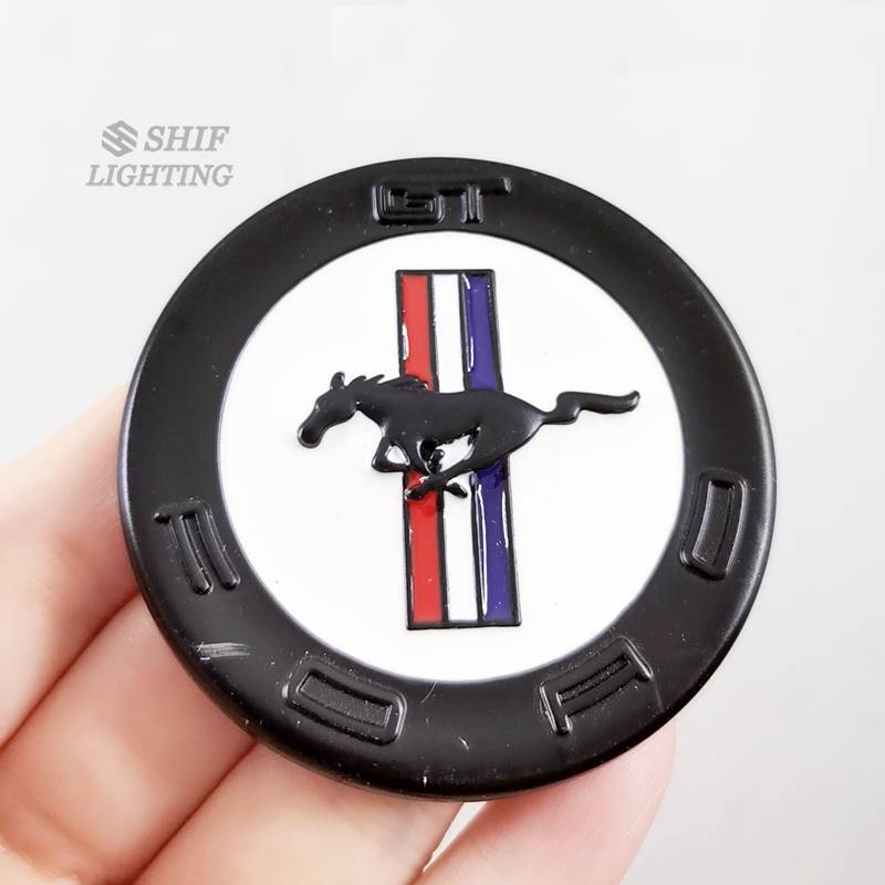 1 x Kim Loại Mustang Ngựa GT Logo Ô Tô Tự Động Trang Trí Biểu Tượng Huy Hiệu Miếng Dán Decal Cho Xe 