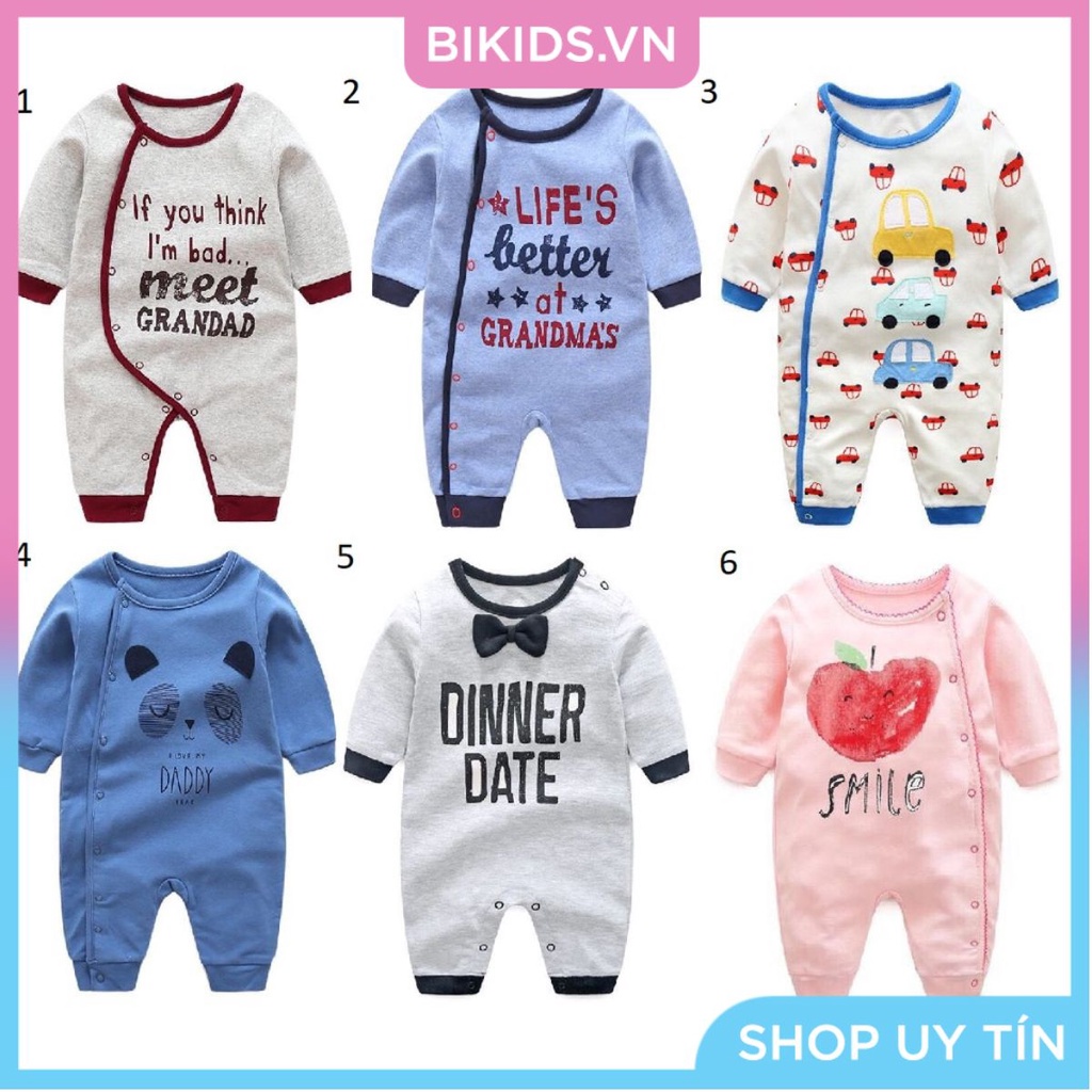 MẪU MỚI Body dài tay First Movement bé trai (3-12m)