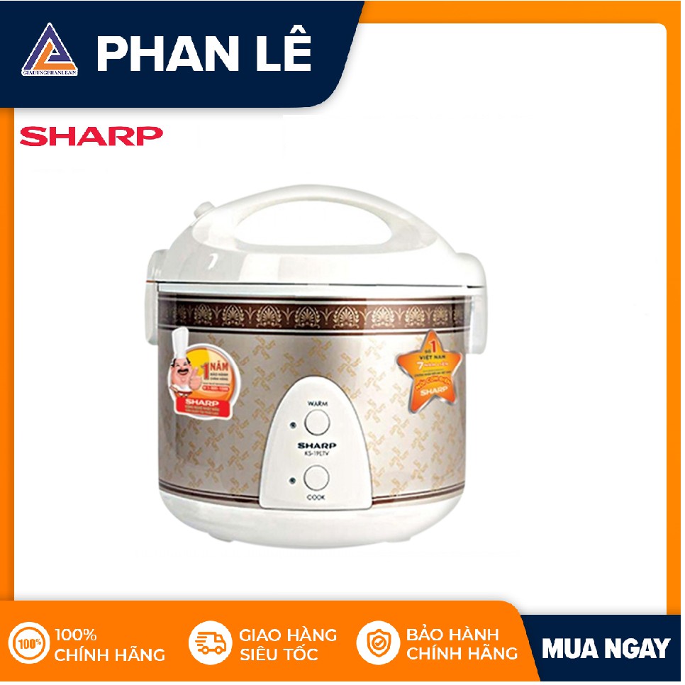 [Mã ELHADEV giảm 4% đơn 300K] Nồi cơm điện nắp gài Sharp KS-11ETV