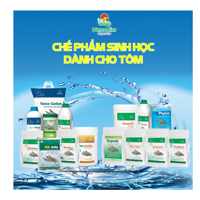 VEMEDIM Calphovit (tôm) tăng hấp thu phospho giúp tôm cứng vỏ, lột vỏ đồng loạt, mau lớn, nặng cân, gói 1kg