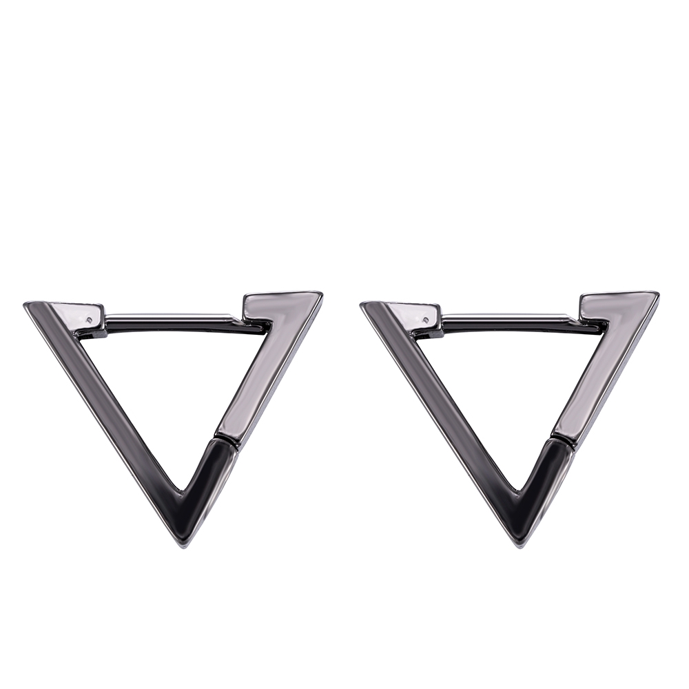 Khuyên tai Hàn Quốc thiết kế hình tam giác rỗng cá tính thời trang