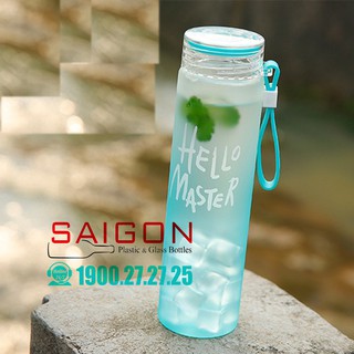 Bình Nước Thủy Tinh Hello Master 420ml