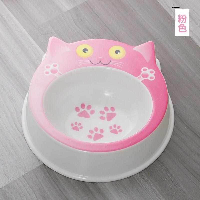 [Cao Cấp ] Bát nhựa đơn hình mặt mèo siêu dày nhiều màu sắc