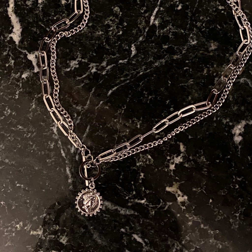 Vòng cổ hai lớp phong cách Hàn Quốc thời trang