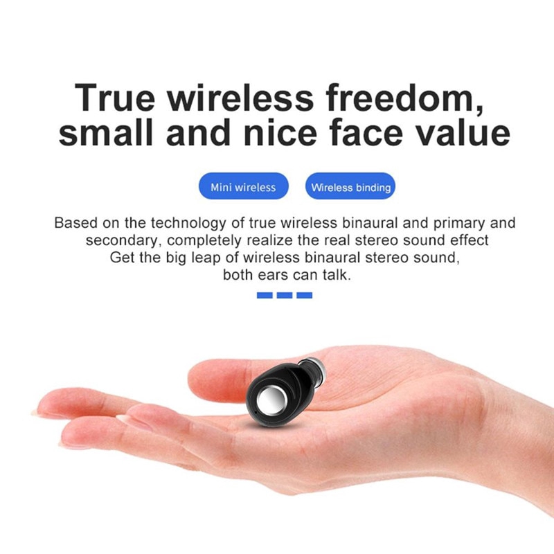 Tai nghe không dây TWS X8 nhét trong kết nối Bluetooth 5.0 âm thanh 3D có mic cho điện thoại Xiaomi Samsung | BigBuy360 - bigbuy360.vn
