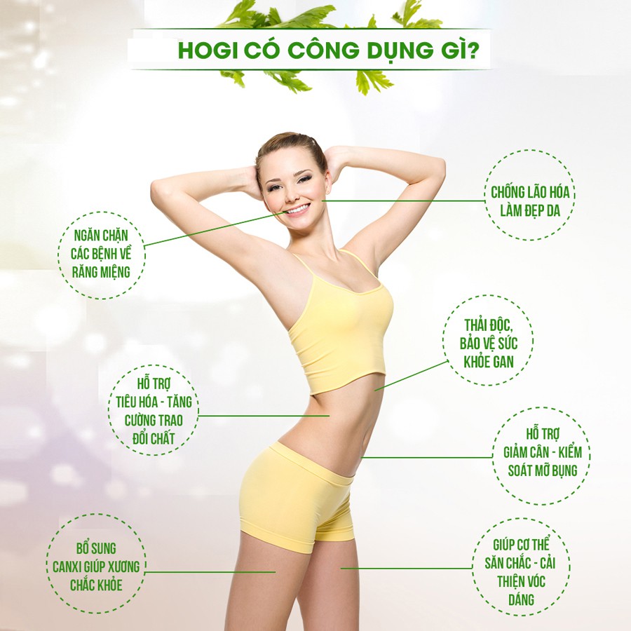 Tinh chất cần tây  Slim Detox Hogi hỗ trợ giảm cân kiểm soát mỡ bụng thon gọn vòng eo