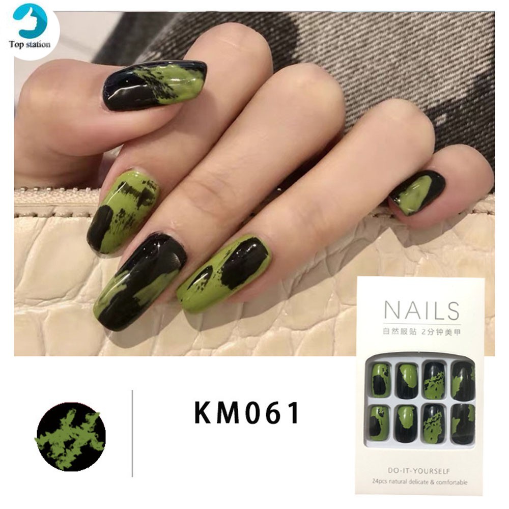 Bộ 24 Miếng Dán Móng Tay Nghệ Thuật