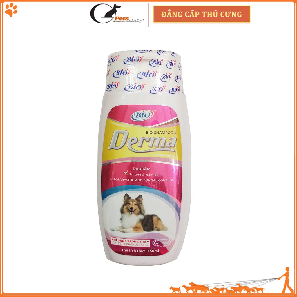 Sữa Tắm Bio Derma 150ml Phòng và Loại Bỏ Ghẻ, Nấm Da Chó Mèo
