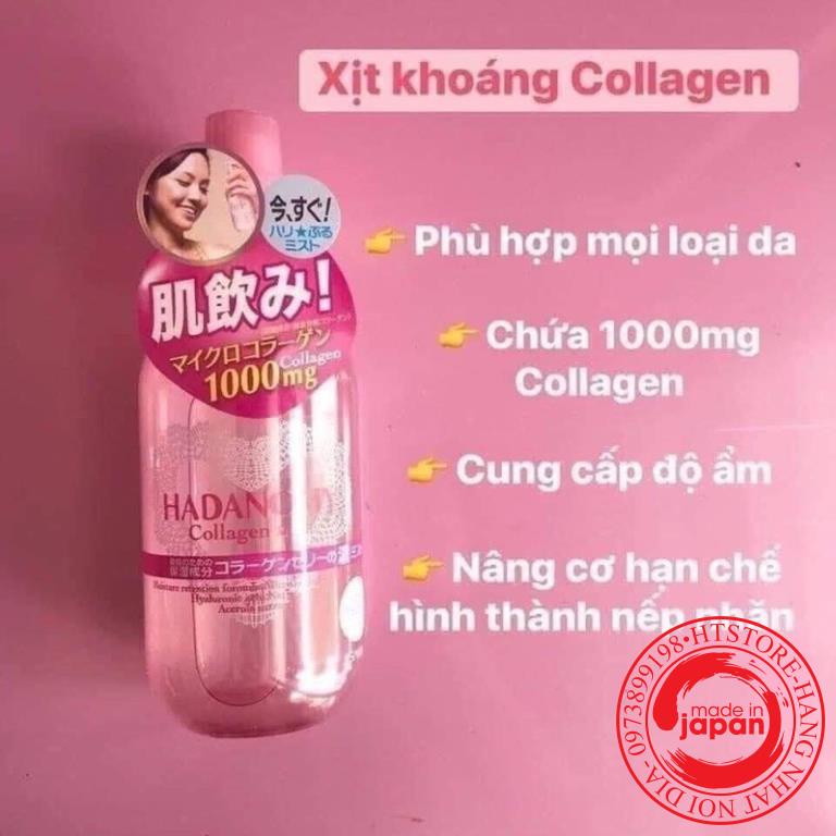 Xịt khoáng Hadanomy Collagen ❗250ml Nhật Bản [HangNhat]