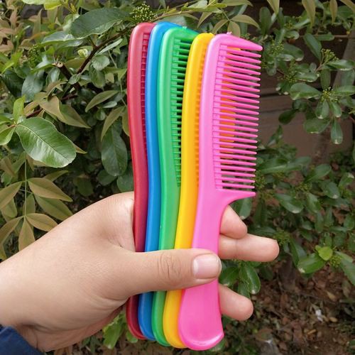 Lược chải tóc nhiều màu bằng nhựa có tay cầm cao cấp gỡ rối tóc xoăn chăm sóc tóc màu hồng xanh vàng
