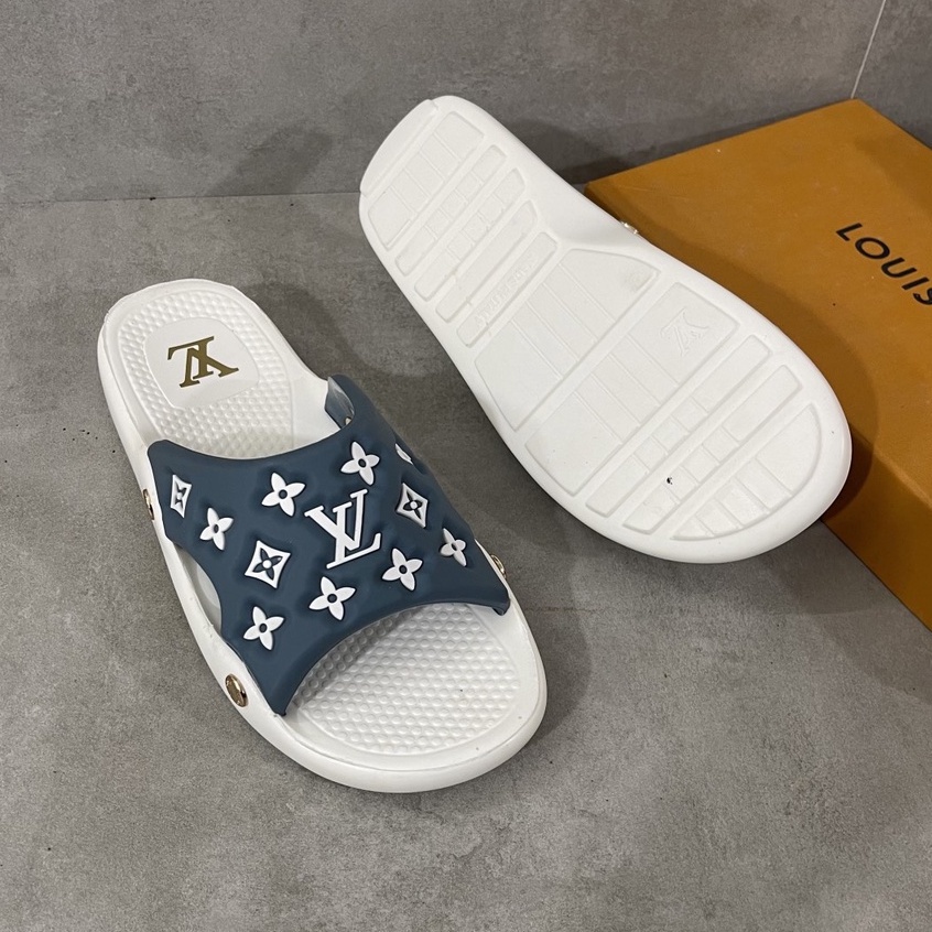 Dép LV Họa Tiết In Hoa Và Caro, Dép Quai Ngang Nam Nữ Thời Trang Cao Cấp Hottrend